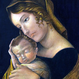 テンペラ模写　マンテーニャ「聖母子像」イタリアルネッサンス技法講座