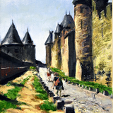 宮川　正昭　　「フランスの城」　油絵