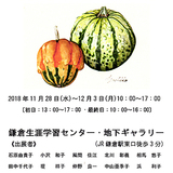 ボタニカルアート教室展開催＊鎌倉生涯学習センター＊11月２８日〜12月３日 イメージ