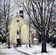 [7] 黒澤琉美子　作　油絵混合技法　「冬の教会」