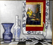 [2] 佐々木　環　「鏡の向こうのフェルメール」　油彩